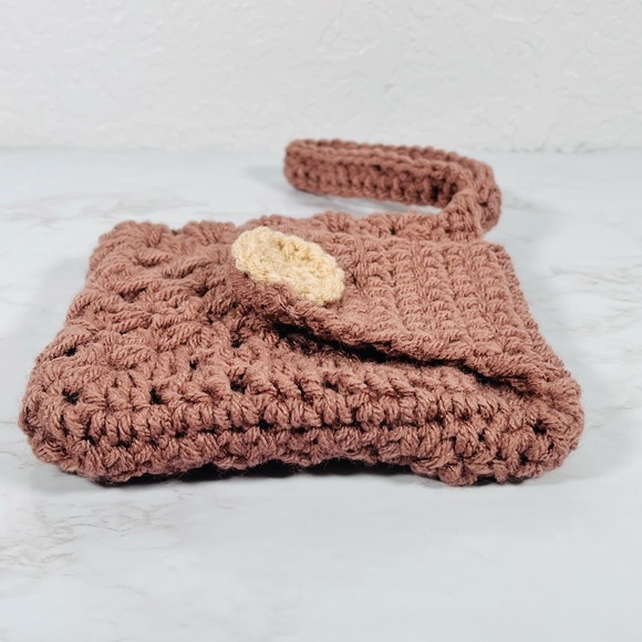 Brown Crochet Wristlet - Picture 7 of 11